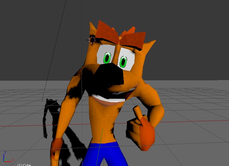 Crash Bandicoot Low Poly Rig preview image 1