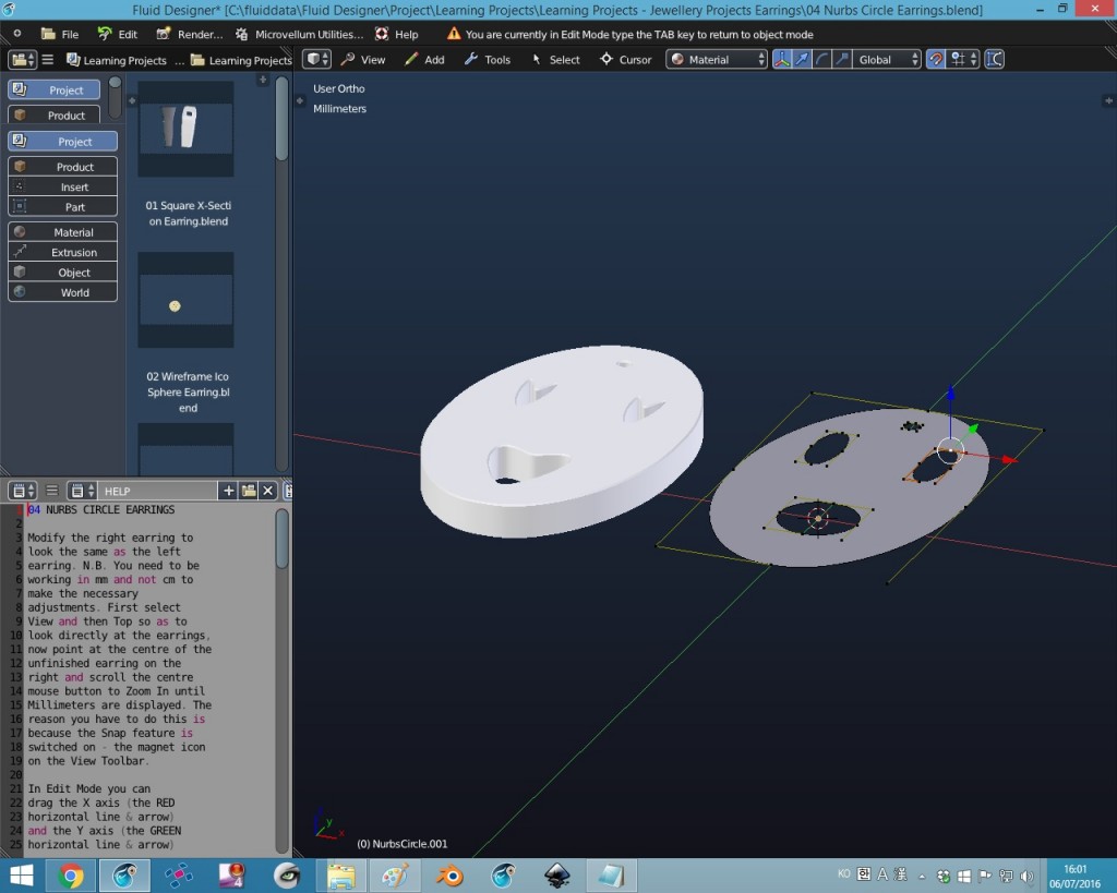3D Printing Learning Projects - Jewellery Projects Earrings preview image 1