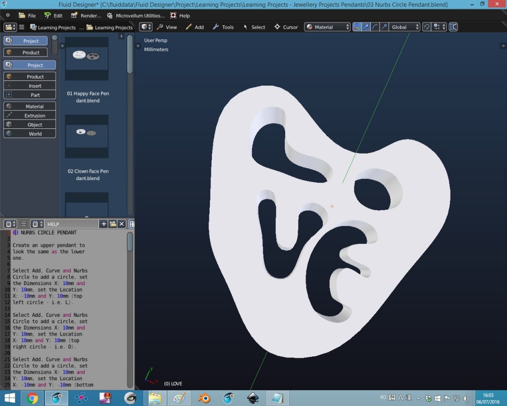 3d Printing Learning Projects - Jewellery Projects Pendants preview image 1