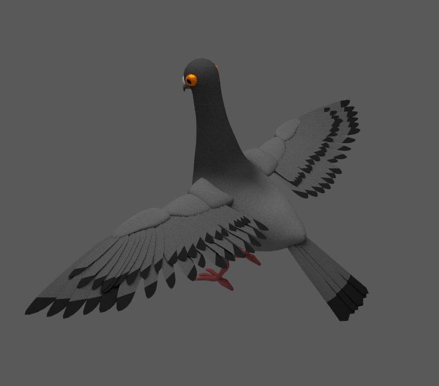 Pigion Cartoony (rigged) preview image 1