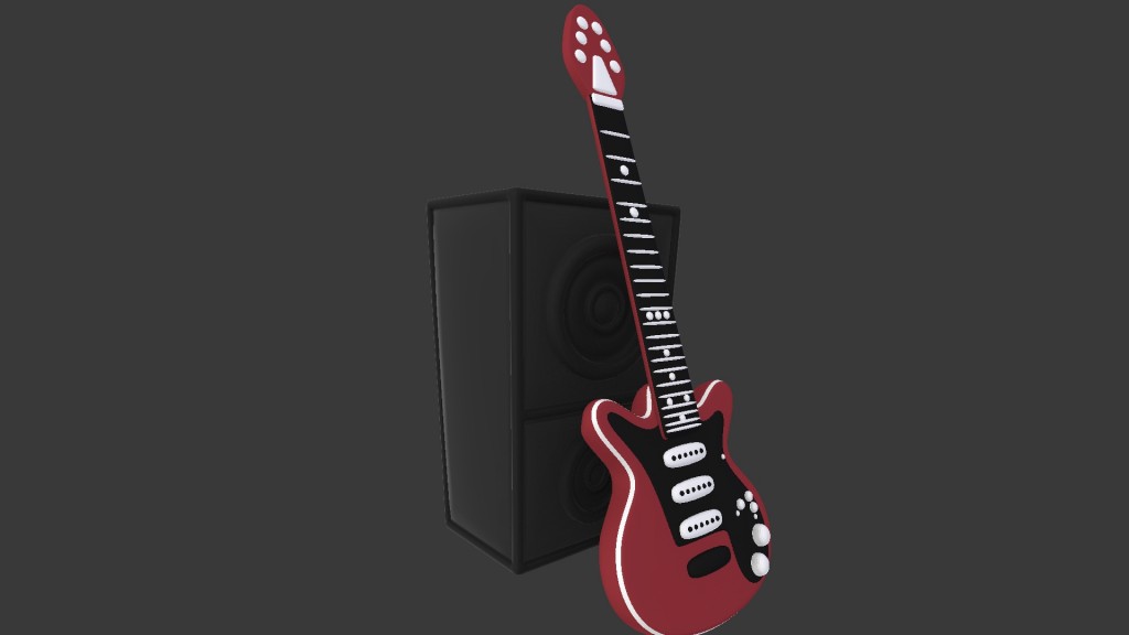 cartoon guitar and speakers preview image 1