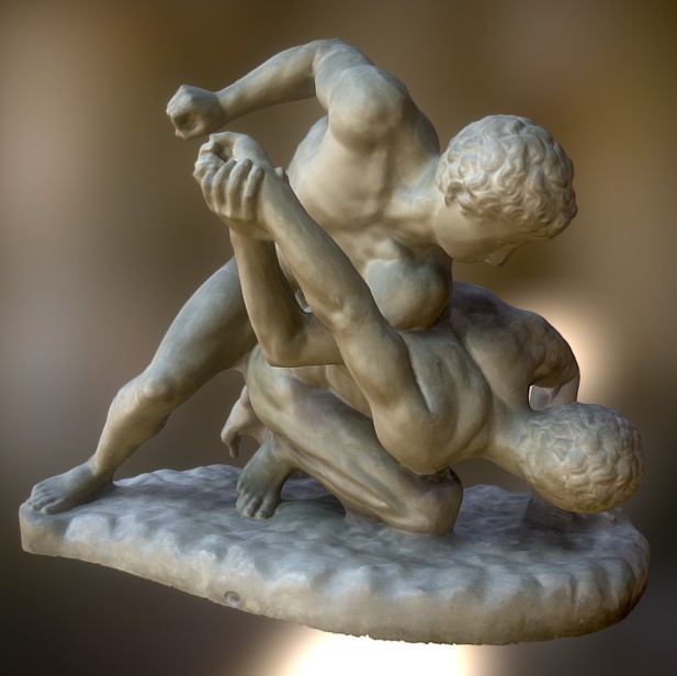 Two wrestlers in combat preview image 1