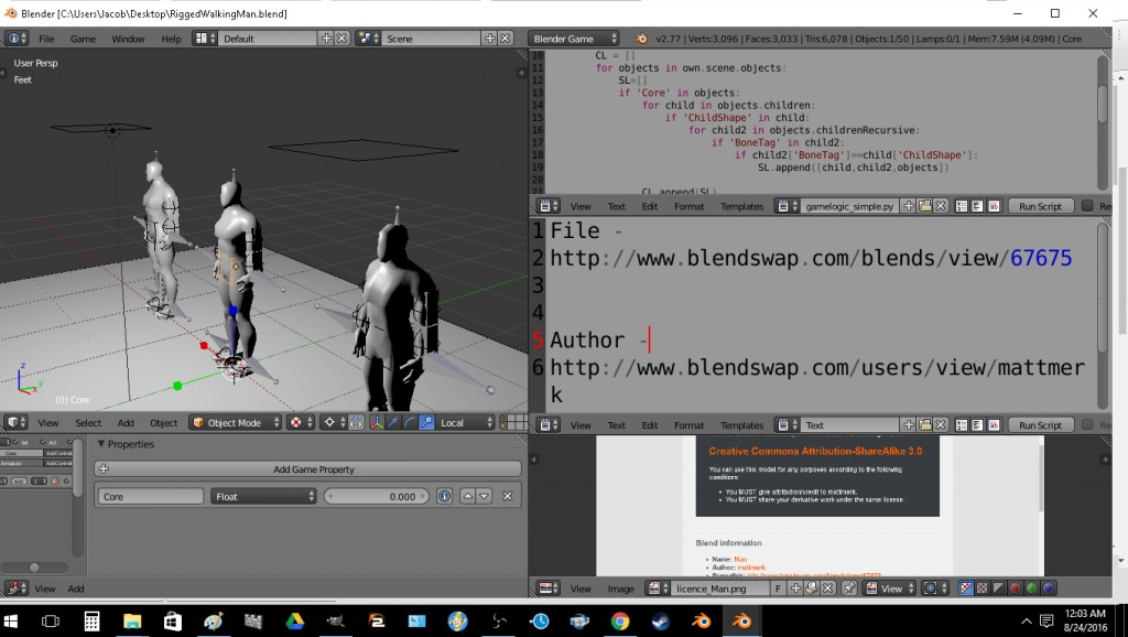 Rigged Walking Physics Actor preview image 1