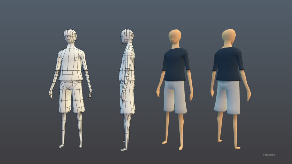 Low poly character preview image 1