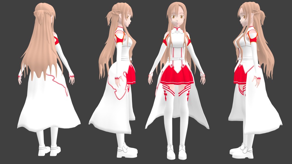 Asuna 3D (High Poly) By Hafid preview image 1