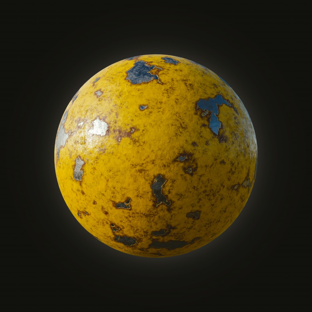 Procedural Painted Metal Material preview image 1