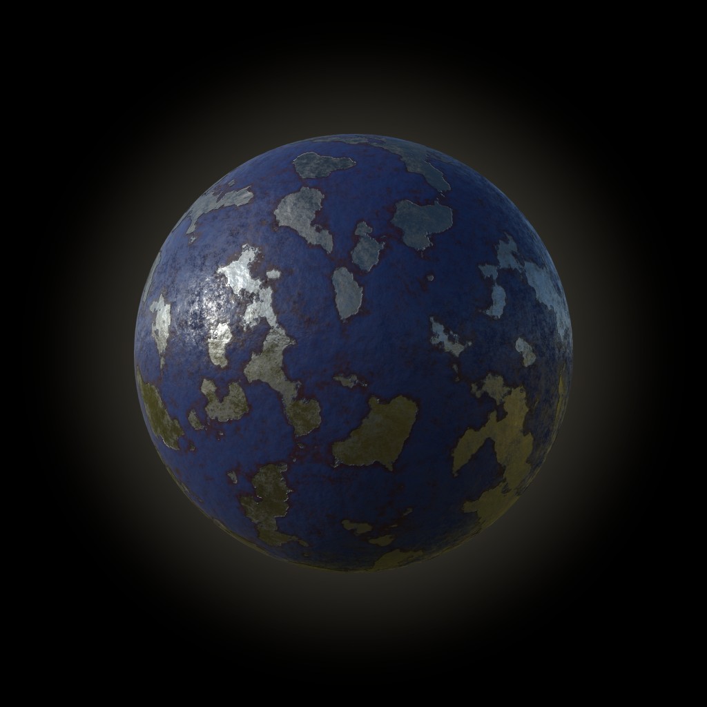 Procedural Painted Metal Material preview image 3