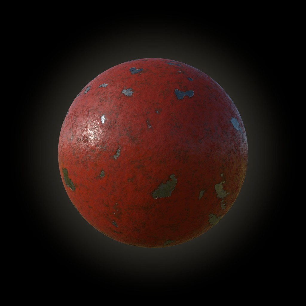 Procedural Painted Metal Material preview image 4