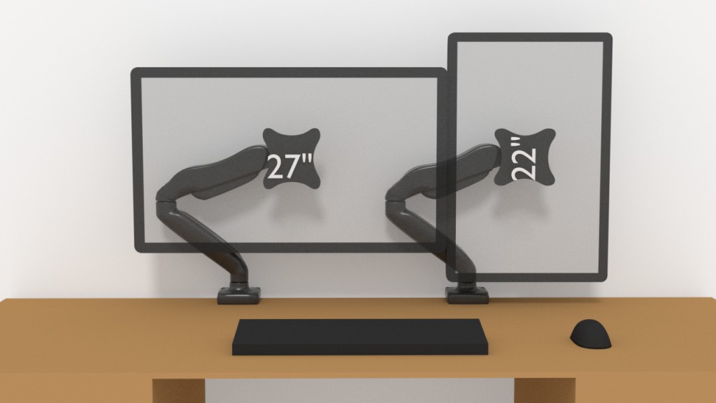 monitor with NB-F80 desk stand preview image 1