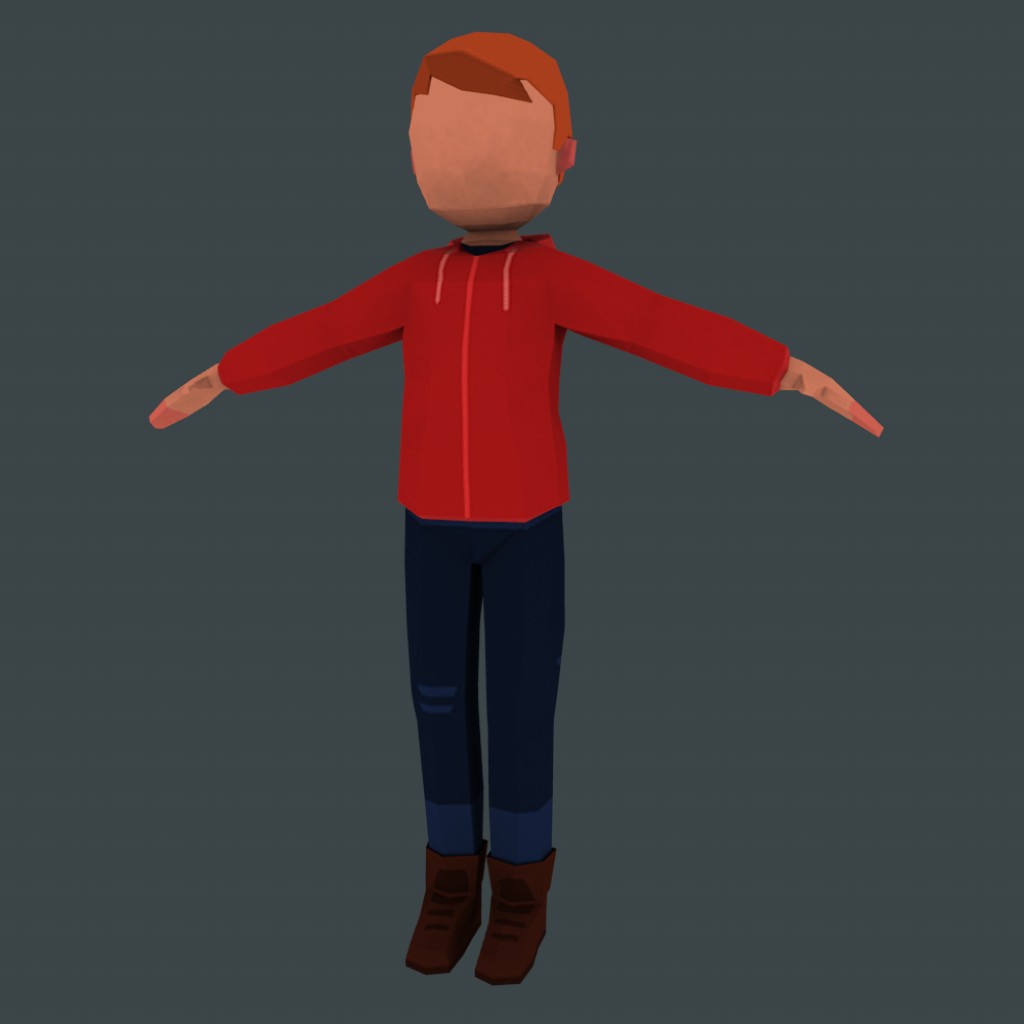 Lowpoly character preview image 1
