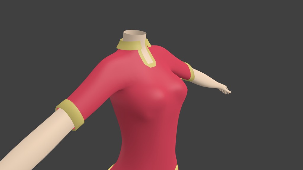 basic anime female model preview image 1