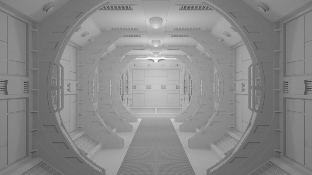 Sci-fi Corridor Model preview image 1
