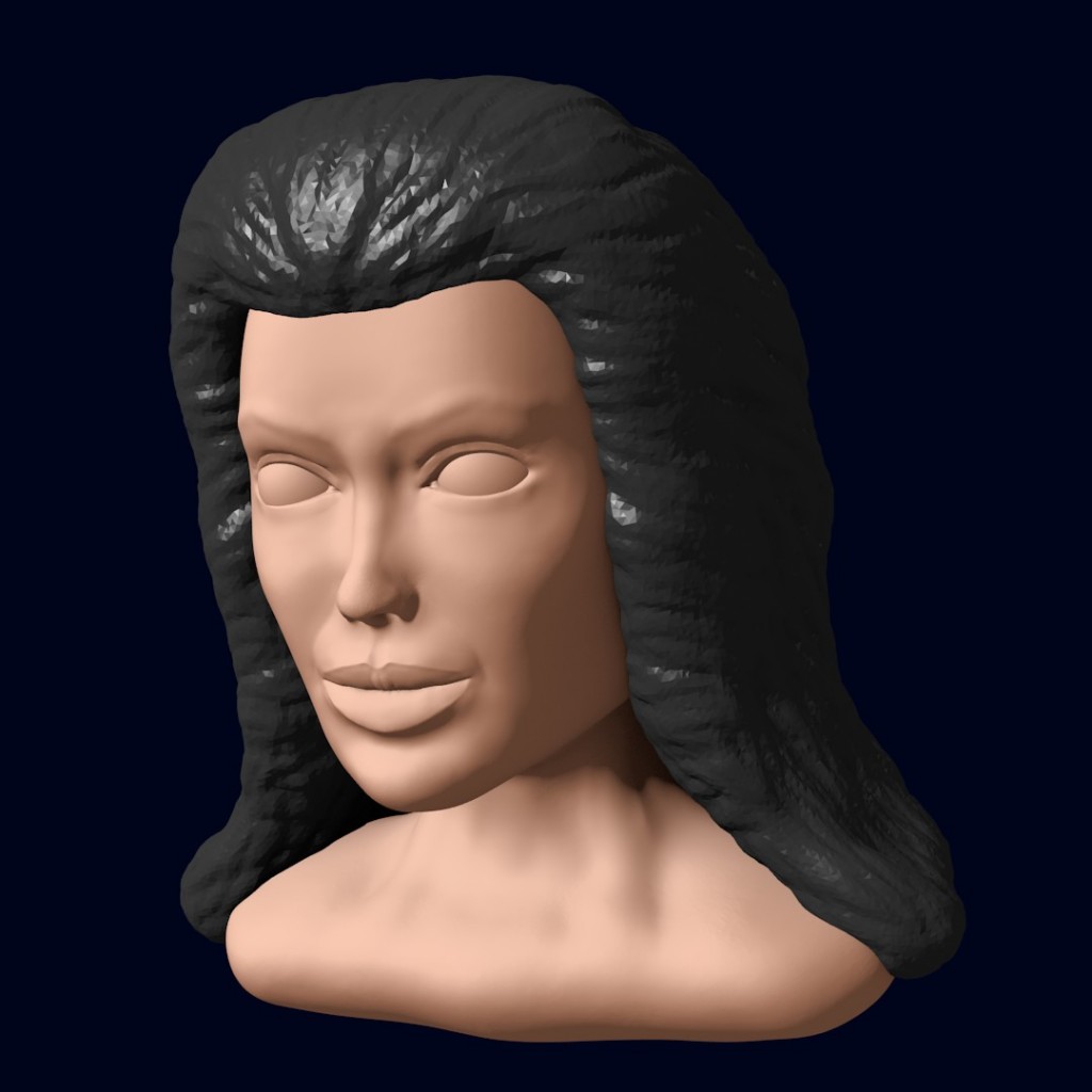 Woman head preview image 1