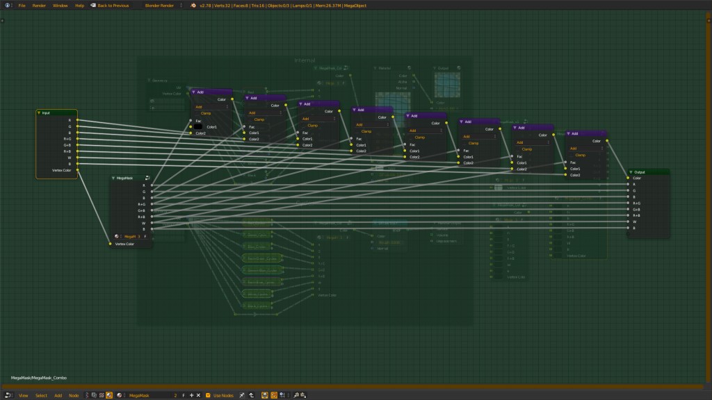 Material 8 in 1 Node Group (Vertex Color mask) v1 preview image 4