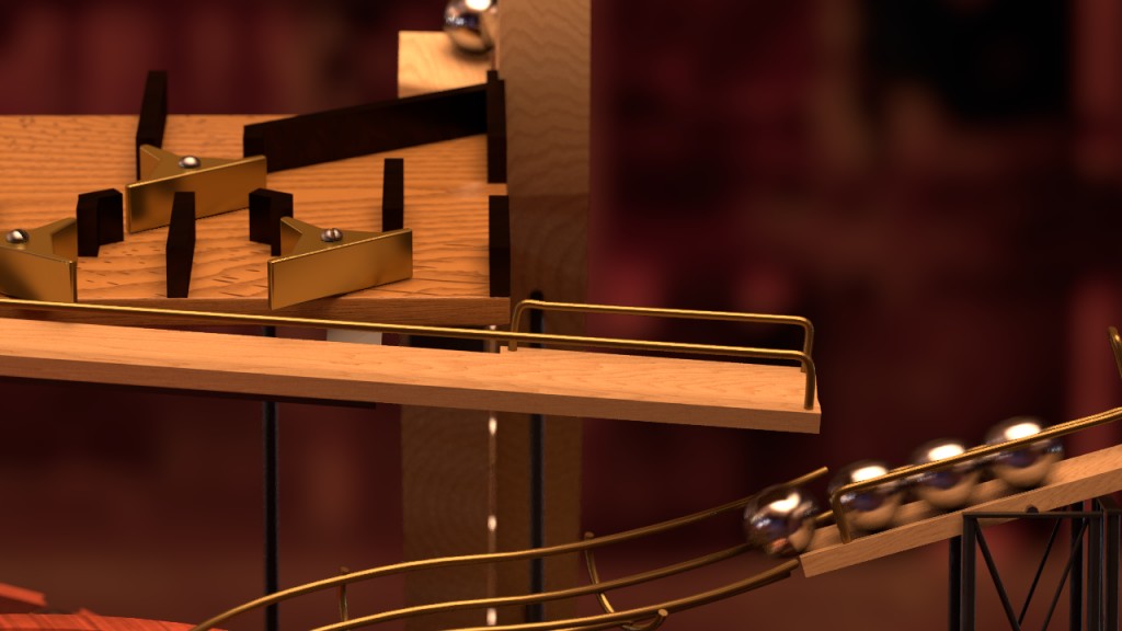 "Sisyphus Engine No. 1" physics based marble machine animation preview image 3