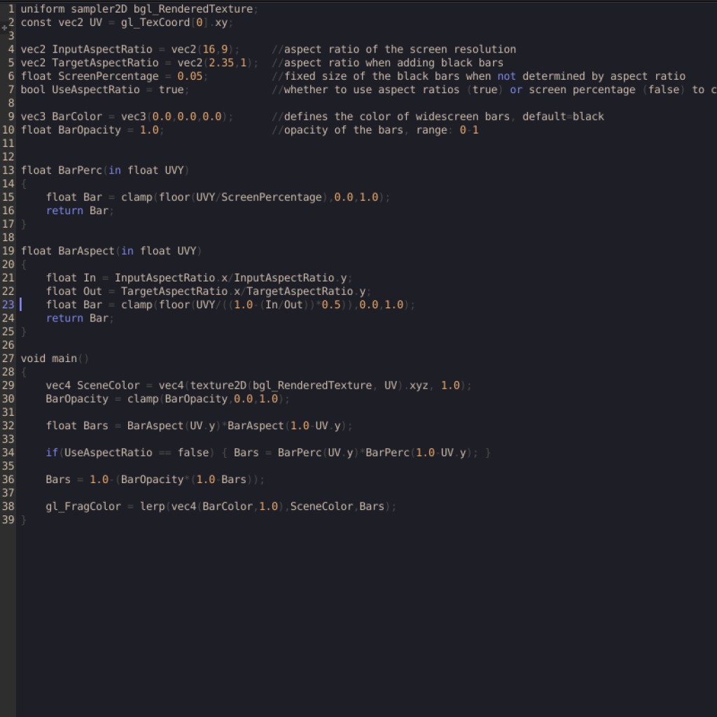 Widescreen Bars 2D Filter preview image 4