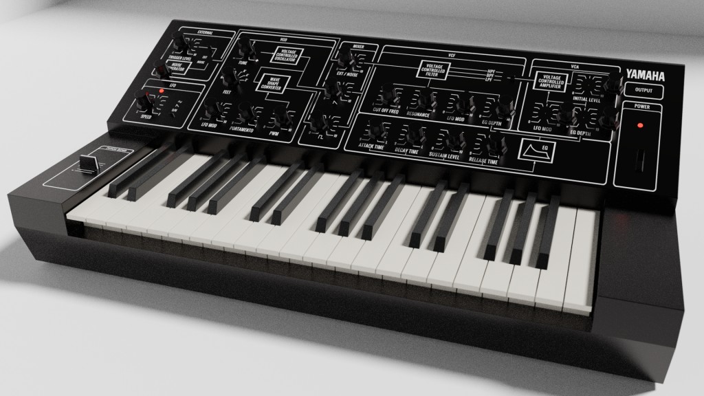 Yamaha CS-5 lowpoly preview image 1