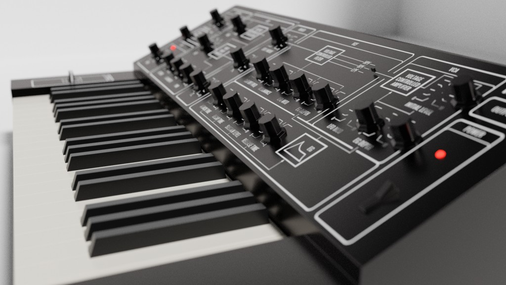 Yamaha CS-5 lowpoly preview image 2