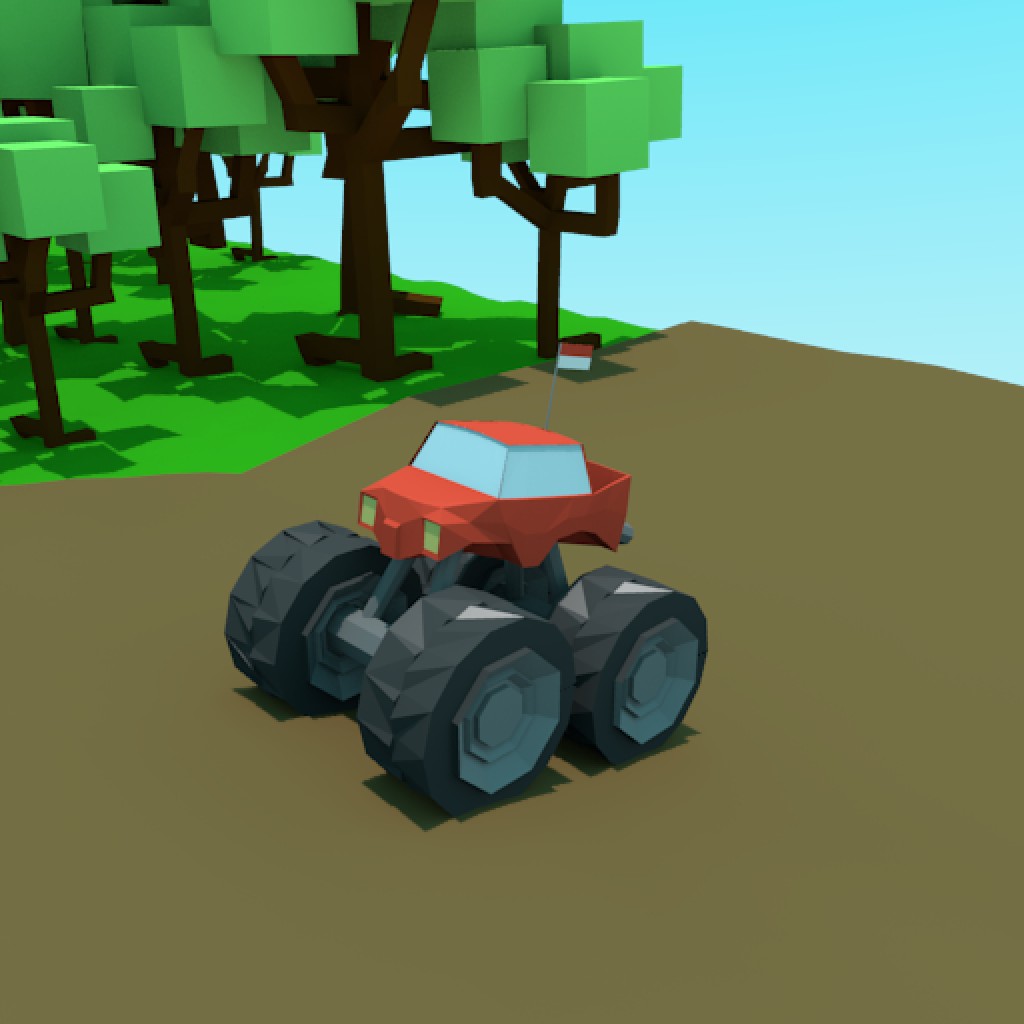 Blend Swap | Low Poly Monster Truck