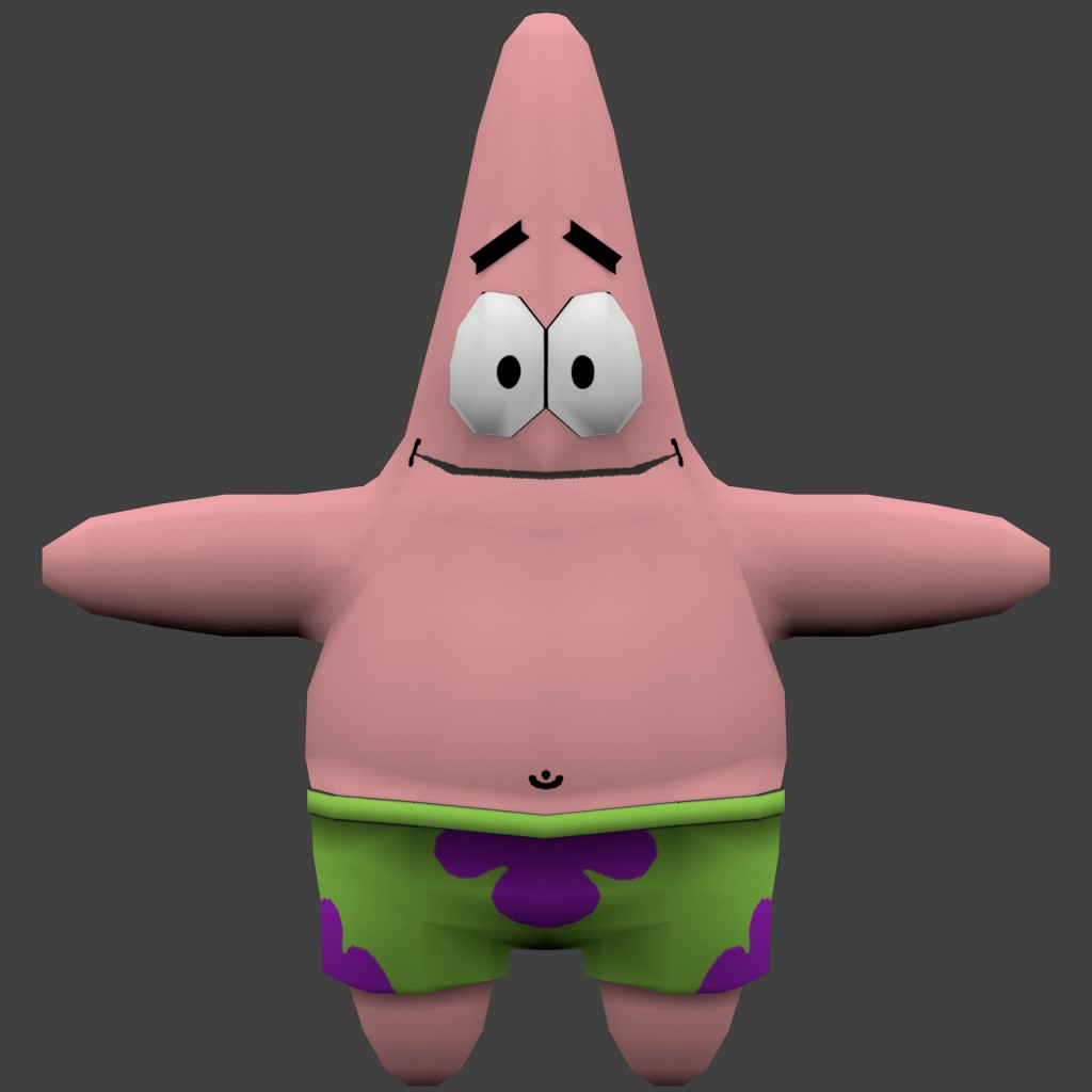Patrick Estrela LOW POLY preview image 1