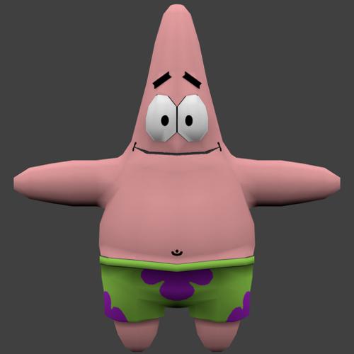 Patrick Estrela LOW POLY preview image