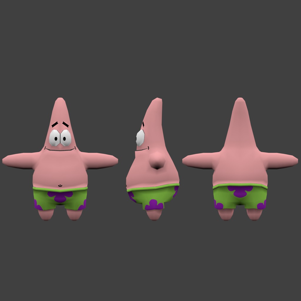 Patrick Estrela LOW POLY preview image 2