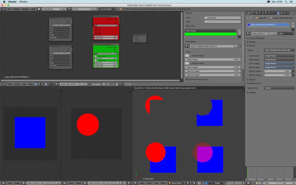 nodetree blend 2 images with alpha in cycles preview image 1