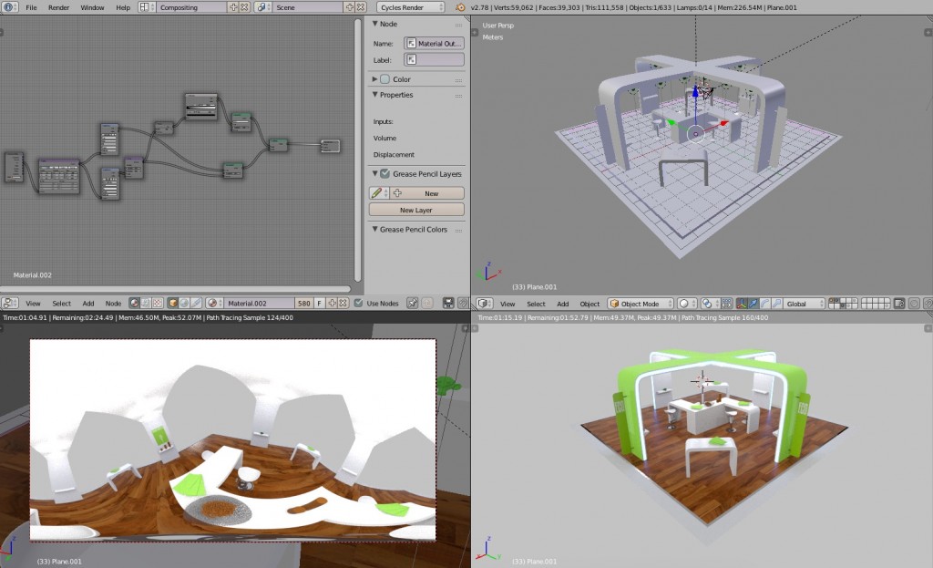 360° Render using an Equirectangular Camera Setup  preview image 1