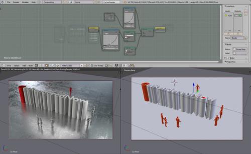 Simple Logo Scene with Node Driven Wet Floor Texture preview image