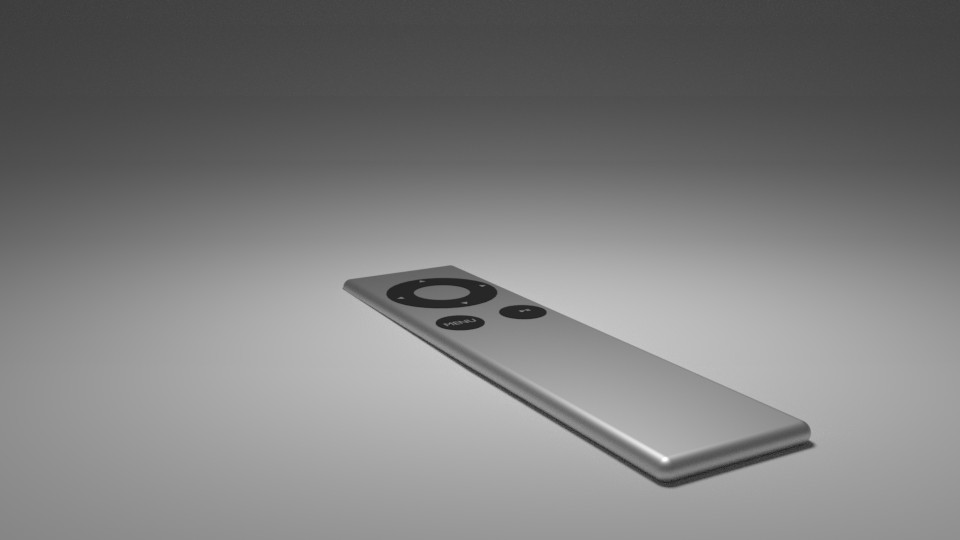 Blender Cycles Photorealistic Apple TV Remote V1 preview image 1
