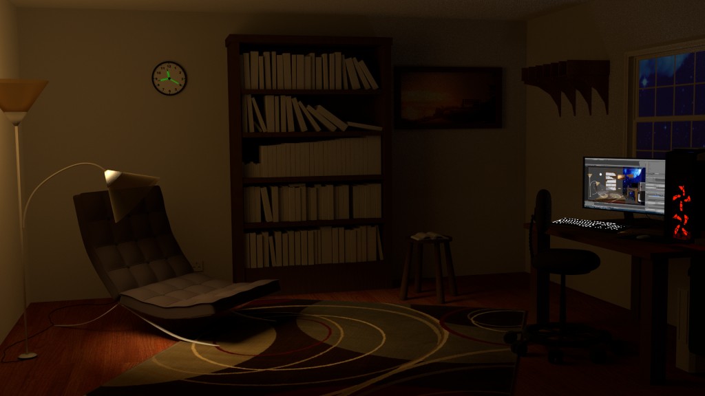 Home Office With library Simple preview image 1