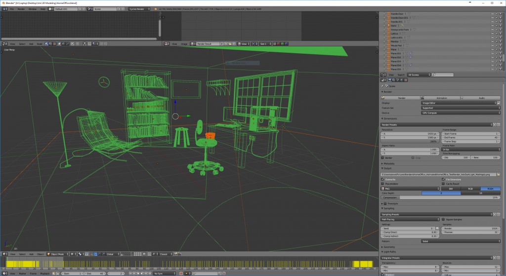 Home Office With library Simple preview image 3