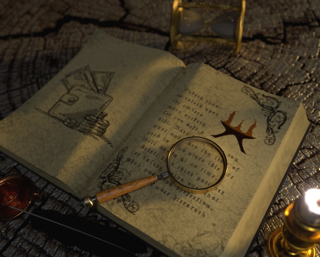 Book by the candlelight preview image 1