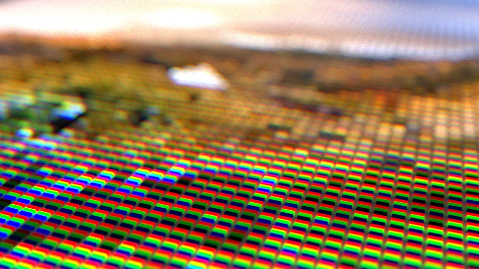 lcd display procedural using particles preview image 1