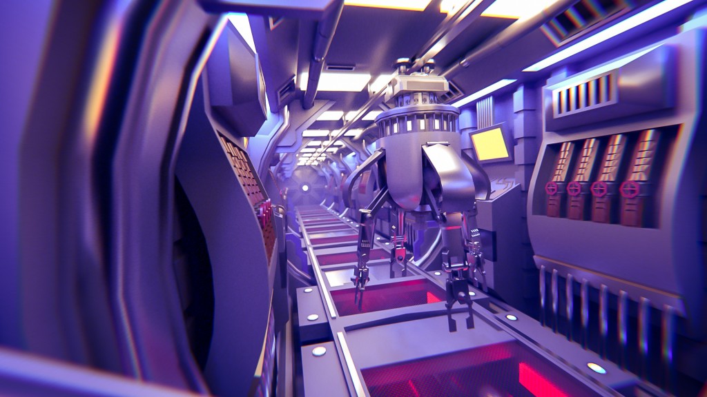 Scifi corridor preview image 1