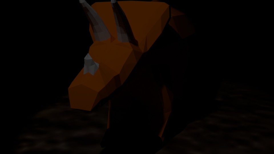 low-poly Triceratops preview image 1