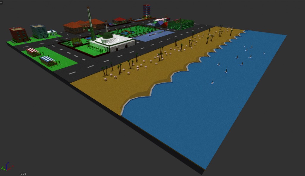 lowpoly city  preview image 1