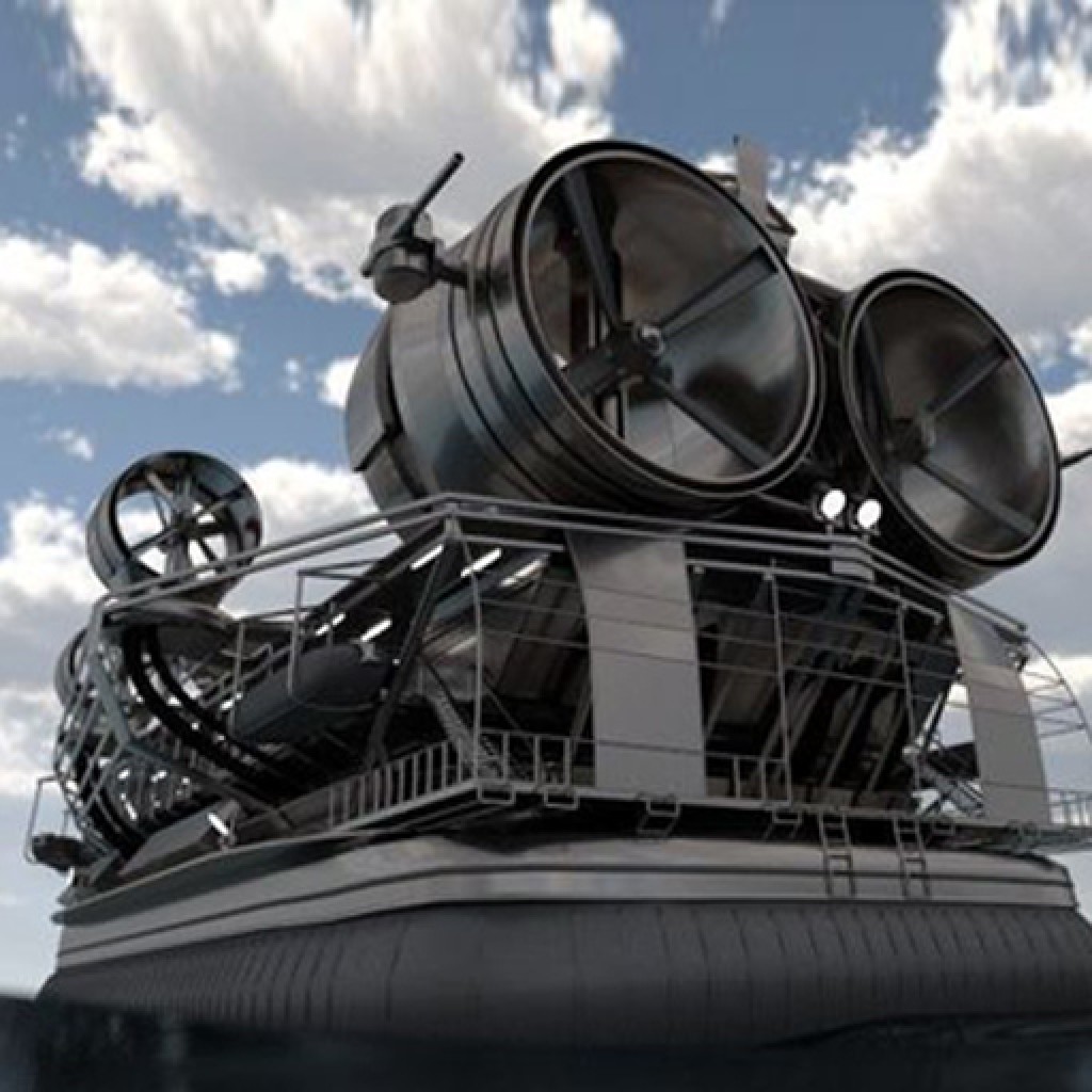 Animated Ocean + Big Hovercraft  preview image 1