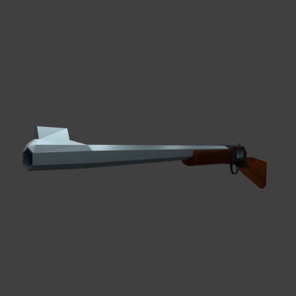 Low Poly Shotgun preview image 2