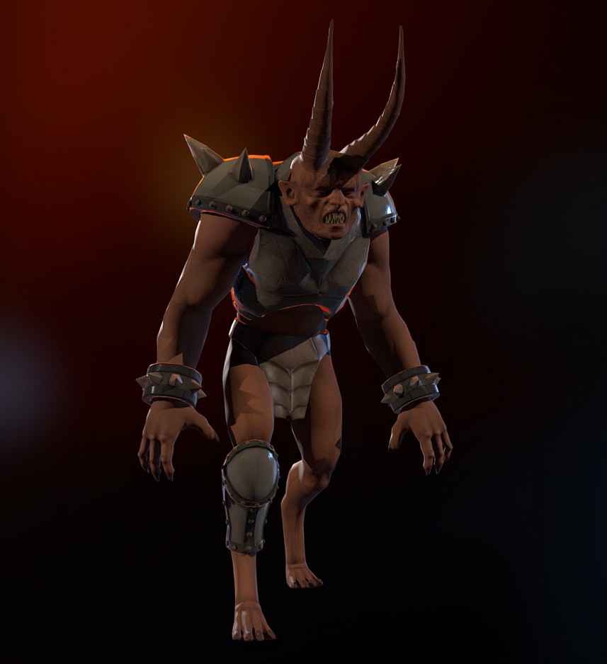 Hell Warrior character animated preview image 1