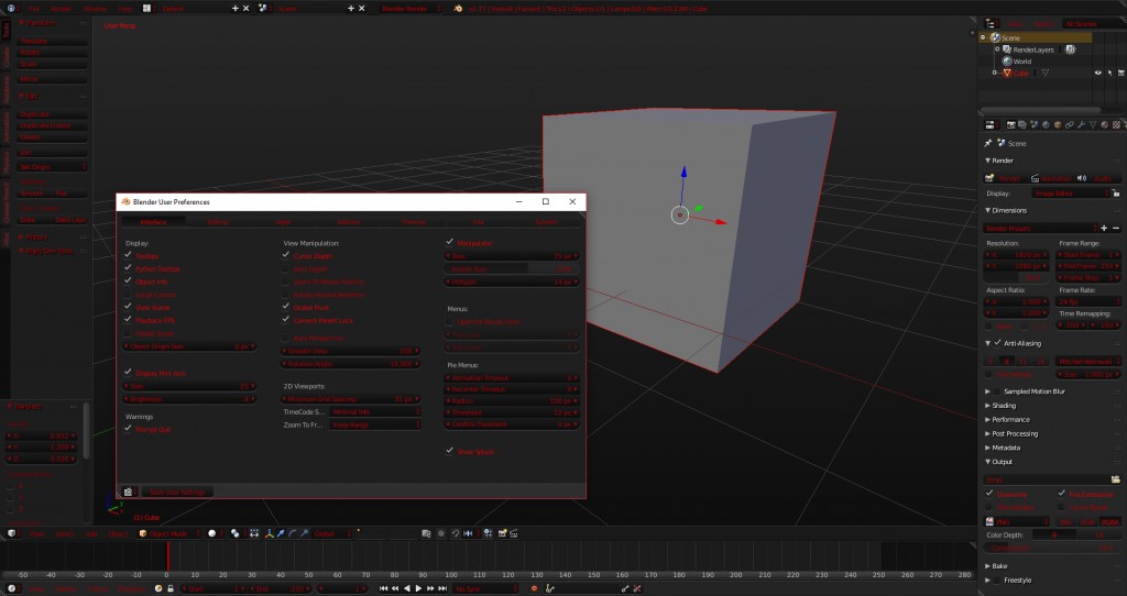 Blender Black-Red Theme - NanoTech preview image 1