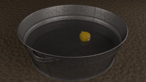 Just a basin of galvanized steel preview image