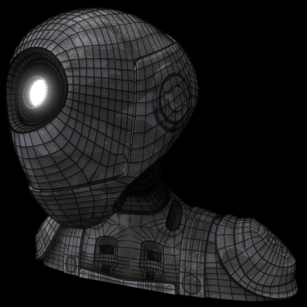 Robot Soldier Bust preview image 2