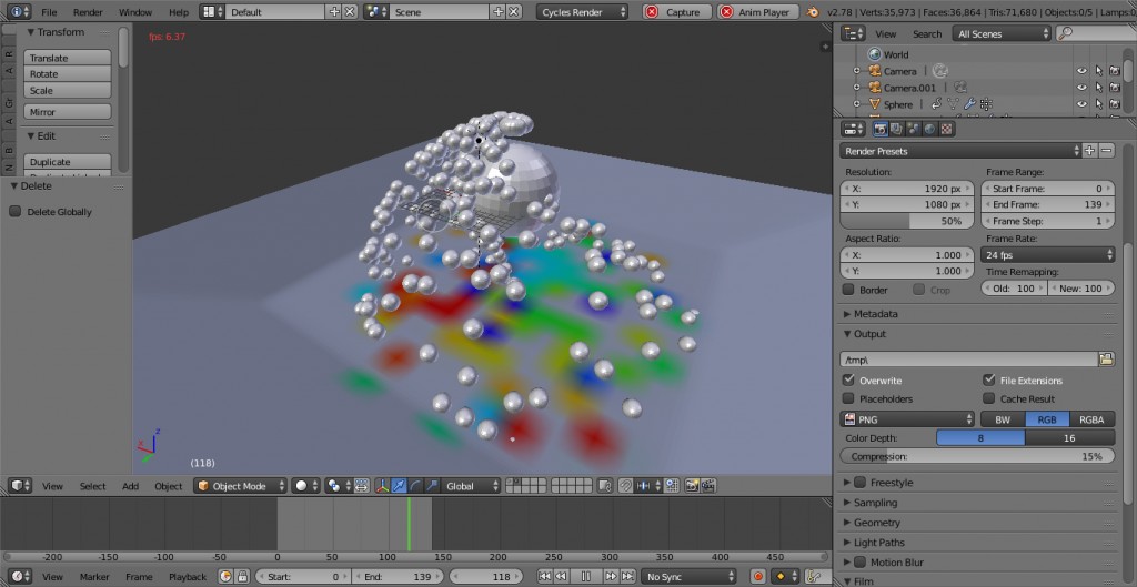 Dynamic Paint interacting Experiment preview image 1