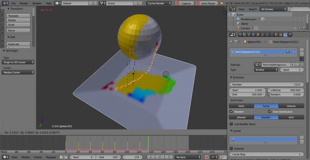 Dynamic Paint interacting Experiment preview image 3