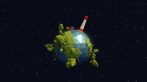 Low Poly Planet Animation preview image