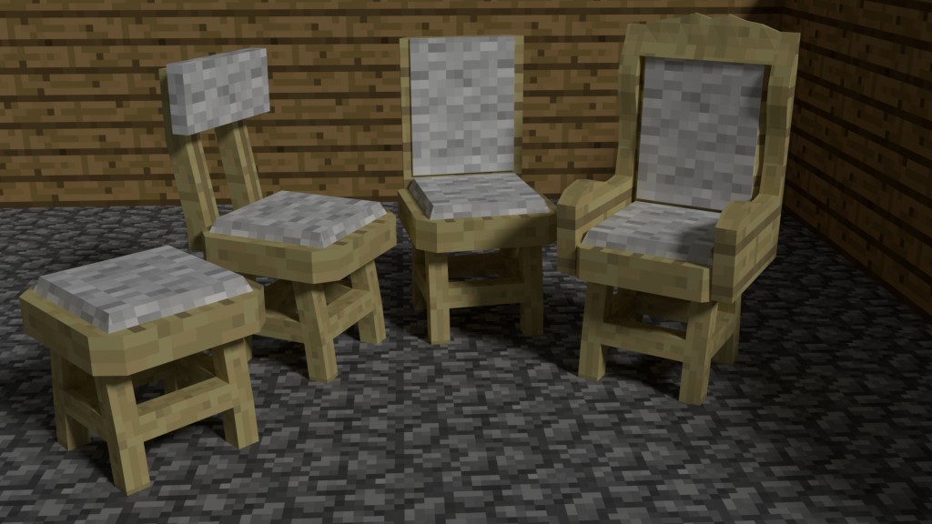 Blend Swap Minecraft Chairs