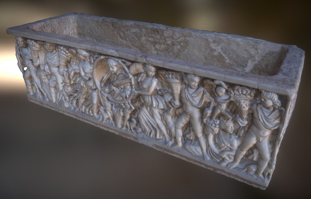 Season sarcophagus with portrait preview image 1