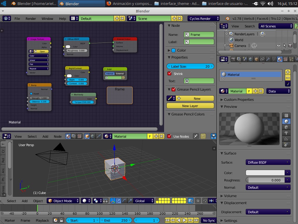Ariel Unreal engine node theme for Blender3D preview image 1