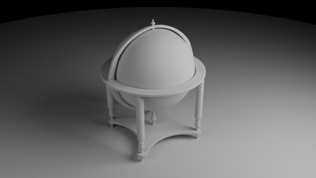 Wooden globe,Animated  preview image 1